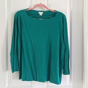 Emerald Green J Crew Shirt- XXL